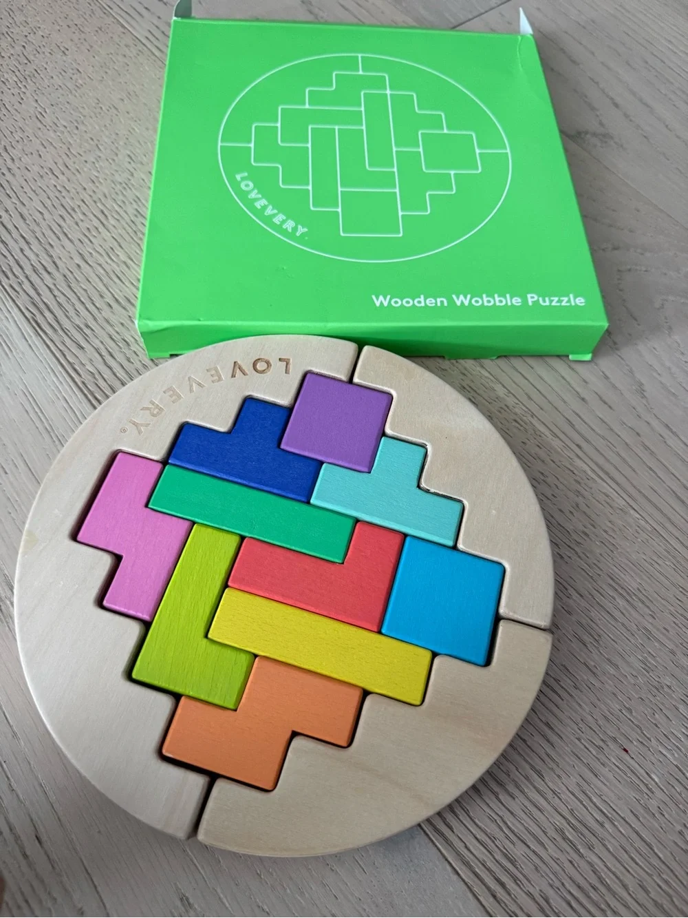 Lovevery. Wooden Wobble Puzzle - Multicolor Kids Toy